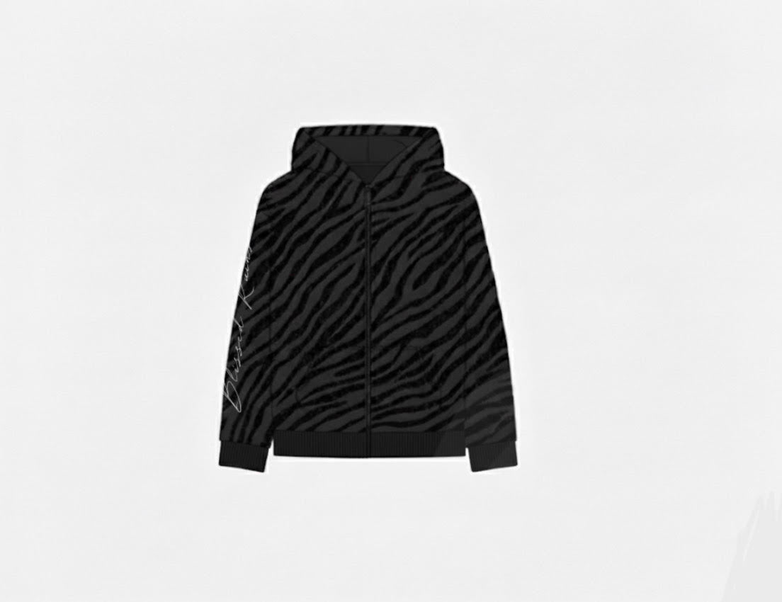 ´´ONYX´´ Black Tiger Zip Up